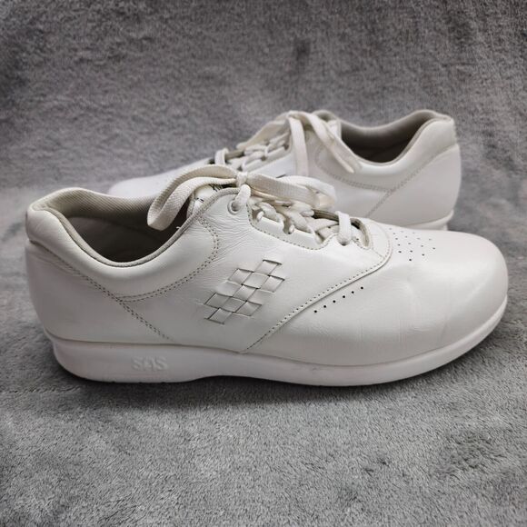 SAS Free Time Tripad Comfort Walking Shoes Women’s 10.5 M White Leather - Picture 1 of 13
